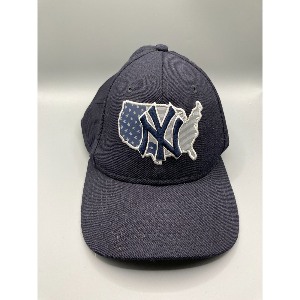 New York Yankees New Era 9FIFTY Snapback Hat USA Flag Map Blue NY Adjustable